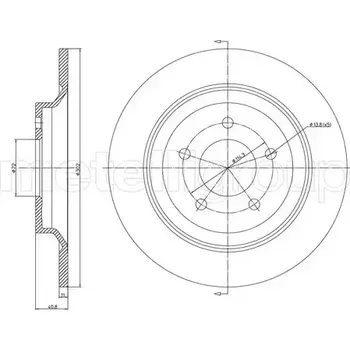 Brzdový systém METELLI Brzdový kotouč - 302 mm MT 23-1081C