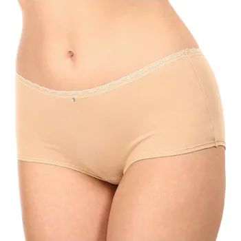 Dámské oblečení Pleas dámské kalhotky klasické s vysokým pasem 180610 Sand Vel. 2XL