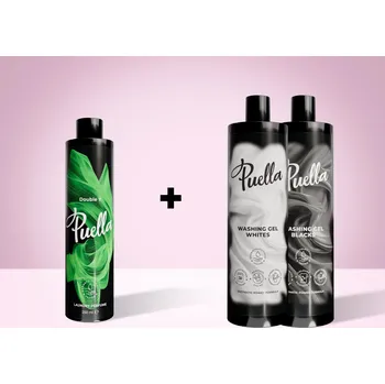 Prací gel Puella Výhodný set na 50 praní: Parfém na praní + prací gel ZDARMA