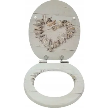 Obraz WC sedátko SINOBATH béžová krajina MDF