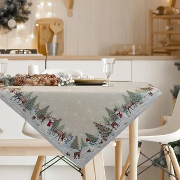 ubrus Vánoční ubrus 140x180 cm z gobelínové tkaniny - vzor