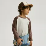 Reserved - Tričko s dlouhými rukávy a potiskem - béžová - 686IG-08M - 686IG-08M-86