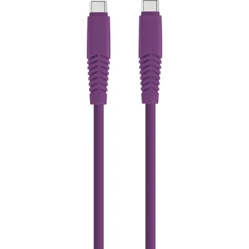 Datový kabel Kabel Setty USB - USB typ C, 1,5 m, fialový