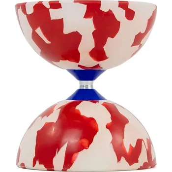 Jojo Vyvážené ložiskové JESTER diabolo od JuggleDream Barva: Bílo-červená