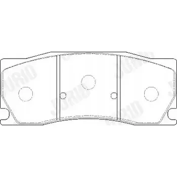 Brzdová destička Jurid 573861J Sada brzdových destiček, kotoučové brzdy