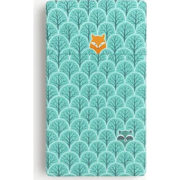 Prostěradlo Prostěradlo bavlněné s gumou do postýlky 120x60 cm - mátový les