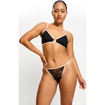 Menstruační tanga Modibodi Bliss Thong Light Jet Black (MTMBTLJB) XXL Možnost vrácení zboží ZDARMA do 120 dnů!