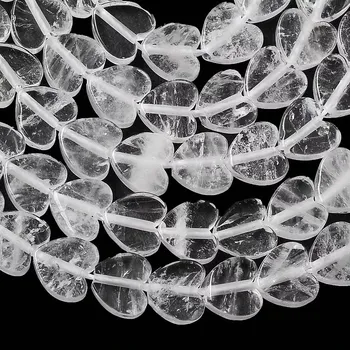 Křišťál, srdce, 6 mm, balení 5 ks