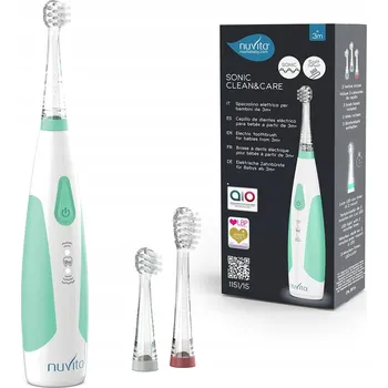 Elektrický zubní kartáček NUVITA ELEKTRICKÝ KARTÁČEK NA ZUBY PRO DĚTI SONIC CLEAN & CARE