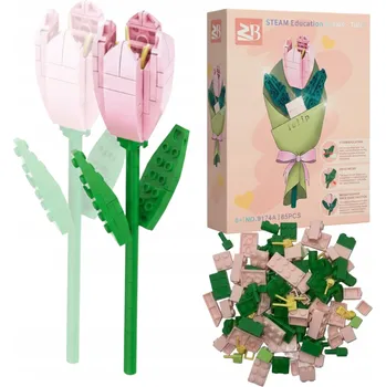 ostatní stavebnice Stavebnice květin Vtipné květiny 382 kusů Tulipány