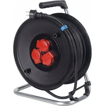 Napájecí kabel Prodlužovací Kabel na bubnu As Schwabe 25 m, 3 ks, černý