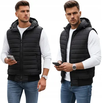 Pánská vesta PÁNSKÁ BUNDA BEZ RUKÁVŮ PROŠÍVANÁ vel. XXL