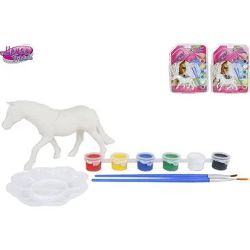 kreativní sada Horse Friends malování na figurku koně 14 cm s doplňky