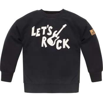 PINOKIO Mikina Let´s Rock ČERNÁ - 80