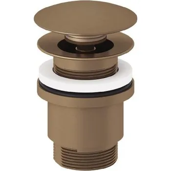 Sifon Kludi - Umyvadlová výpusť, Push-Open, kartáčovaný bronz 10426N1-00