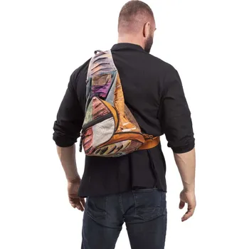 Městský batoh Skládací patchworkový batoh XII.