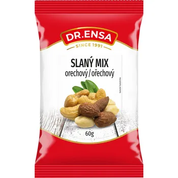 Dr.Ensa Slaný Mix ořechů 60g cena za kartonové balení (Kartonové balení : 25 ks)