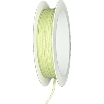 Stuha Dekorační provázek Cotton Twine – Fresh Lime světle zelený 2mm x 5m (3,-Kč/m) (Světle zelený dekorační provázek, pletený, materiál bavlna, pevný, tenký, matný)