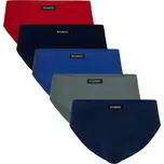 Pánské slipy Atlantic sport 55MP 5 pack XL Modrá