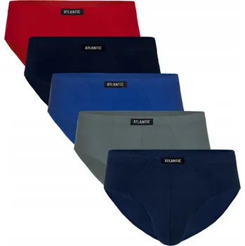 Pánské spodní prádlo Pánské slipy Atlantic sport 55MP 5 pack XL Modrá
