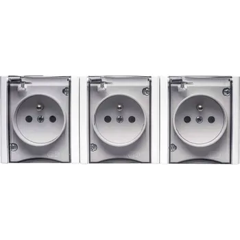 Elektrická zásuvka Hermetická Elektrická Zásuvka Polmark bílá