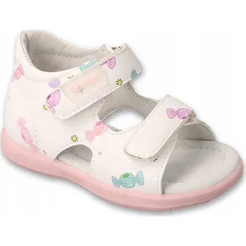 Chlapecké sandály Befado dětské sandály eko kůže bílé, velikost 27