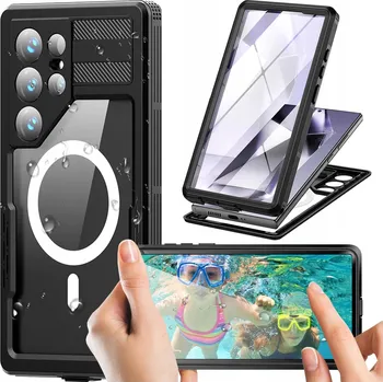 Pouzdro na mobilní telefon Pouzdro vodotěsné Alogy pro Samsung Galaxy S24 Ultra černé