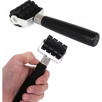 Malířský váleček BITMAT Přítlačný váleček ozubený černý odolný široký plastový váleček 5 cm