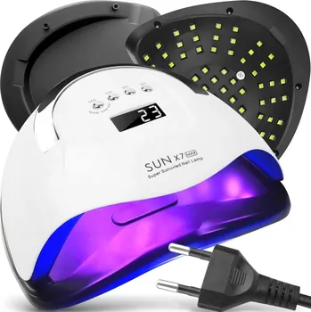 UV lampa na nehty UV LED LAMPA NA NEHTY PRO HYBRIDNÍ A GELOVÉ LAKY, VÝKONNÁ SUN LCD 220W X7 MAX