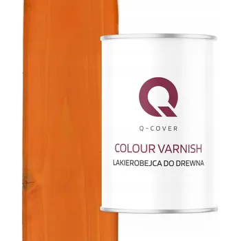 Lak na dřevo Lazurovací lak Q-COVER 1 l oranžový satén