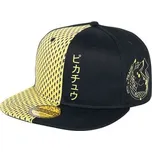 Čepice snapback - kšiltovka Pokémon: Blok Pikachu (nastavetelná) černá
