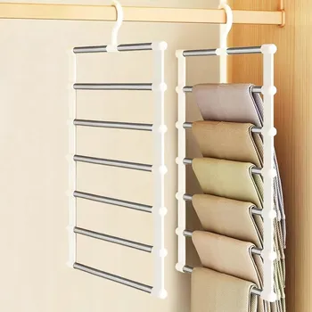 Věšák SKLÁDACÍ VĚŠÁKY NA KALHOTY 2 KS PROTISKLUZOVÉ ZÁVĚSNÉ NA OBLEČENÍ