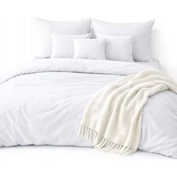 Povlečení Povlečení 160x200 Mikrovlákno + 2 Povlaky na polštáře Sada na zip – bílé