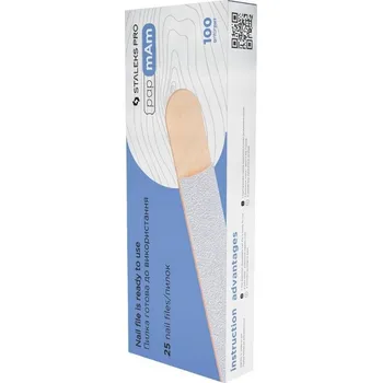 Nástavce Pilník Na Nehty Staleks Expert Rovné DWCE-22-100/25W - 25 ks