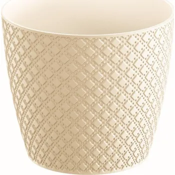 Květináč PRO Květináč ORIENT krémový 15,7cm