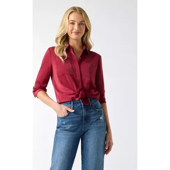 GUESS dámská košile LS Olinda červená XL