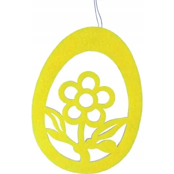 Velikonoční dekorace Velikonoce VELIKONOČNÍ PŘÍVĚSEK VAJÍČKO S VAJÍČKEM ŽLUTÝM