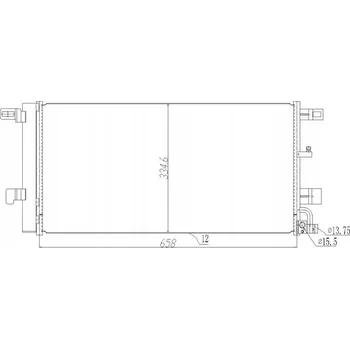 Výparník klimatizace Hart 645 272 Kondenzátor klimatizace