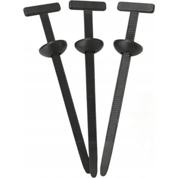 Stahovací páska Stahovací pásky 5 x 90 mm černé – stahovací pásky nylon PA – 100 ks