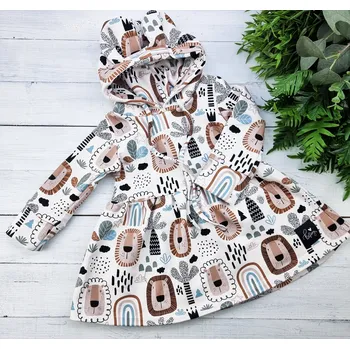 Dívčí šaty Kulišárny Mikinošaty princess LION VELIKOST: 56