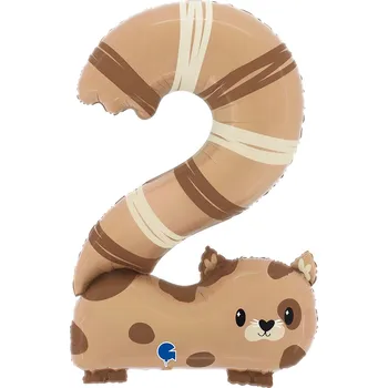 Balónek Fóliový balónek Grabo 86 cm (34''), The Puppyloons - Číslo 2 Kočka