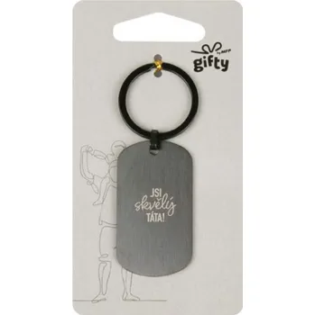 Klíčenka známka "jsi skvělý táta"