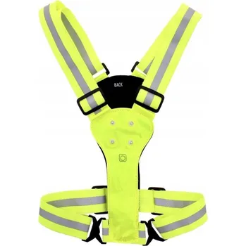 Reflexní vesta Mascot s LED osvětlením žlutá na kolo běhání běh