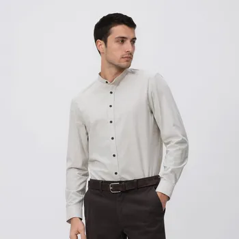 Reserved - Košile slim fit se stojáčkem - béžová - 536HT-08X - 536HT-08X-S