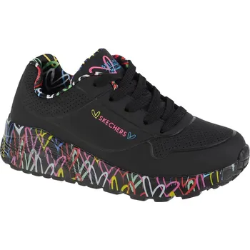 Dívčí tenisky Černé tenisky Skechers Uno Lite 314976L-BKMT Velikost: 39,5