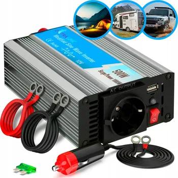 Měnič napětí Měnič Napětí napětí automobilová 12V 500W