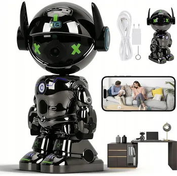 Bezpečnostní kamera VNITŘNÍ MONITOROVACÍ KAMERA WIFI 2MP 1080P BAREVNÉ NOČNÍ VIDĚNÍ 360°