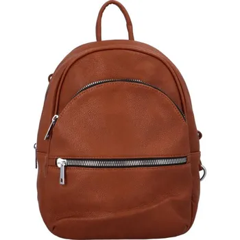 Městský batoh Koženkový batůžek Endy, hnědý