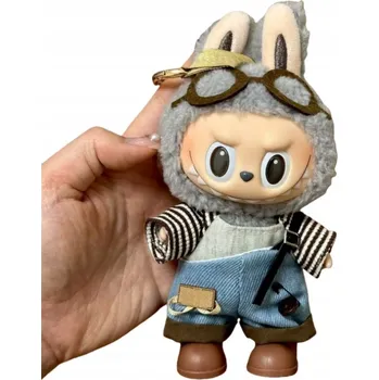 Doplněk pro panenku Sada oblečení pro panenku 17 cm - Pilotní kombinéza s čepicí pro 17cm panenky