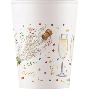 Party nádobí Kelímky Procos Šampaňská párty 200 ml 8 kusů